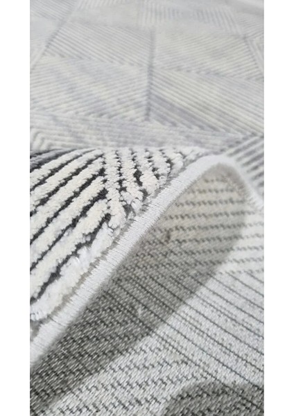 Elegance 1065 Krem Gri Halı Modern Klasik Desenli Viskon Doğal Iplik Bambu Halı Tozu Az Salon indirimleri