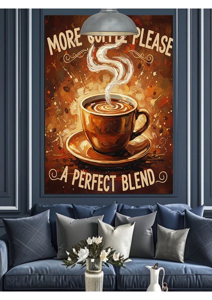 Kahve Fincan Sıcak Harika Dekoratif Kanvas - Mdf Ahşap Tablo fiyatları