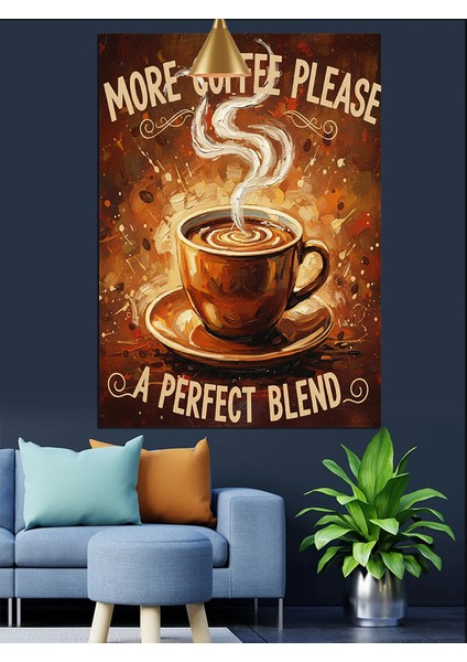Kahve Fincan Sıcak Harika Dekoratif Kanvas - Mdf Ahşap Tablo fırsatları
