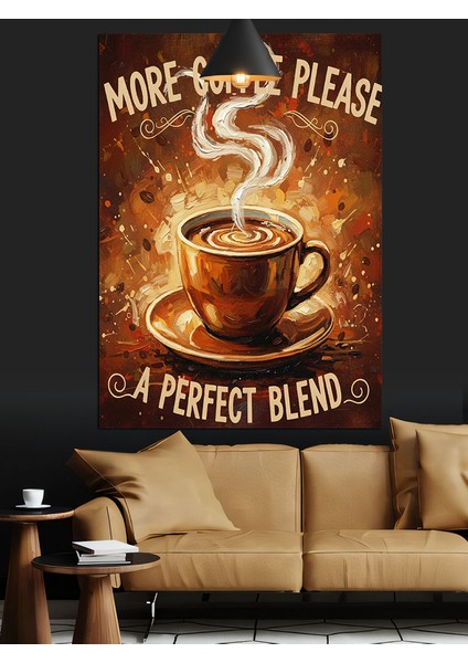 Kahve Fincan Sıcak Harika Dekoratif Kanvas - Mdf Ahşap Tablo indirimleri