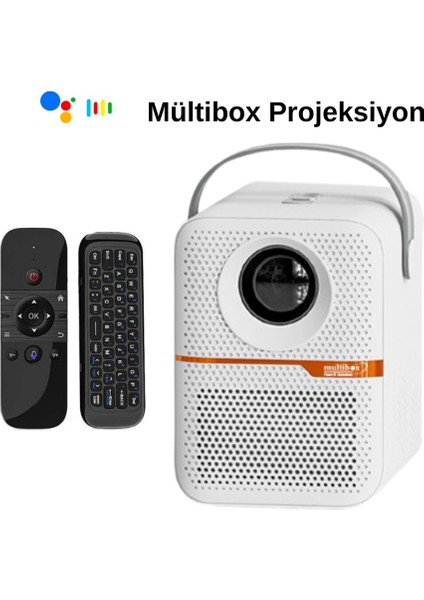 MB Promax 4/64 Android 10 Projeksiyon Seti - M8 Kumanda