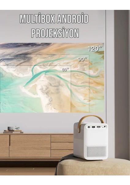 MB Promax 4/64 Android 10 Projeksiyon Seti - M8 Kumanda modelleri