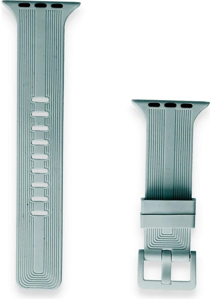 Apple Watch 38MM KR408 Çizgili Silikon Kordon - YEŞIL-(5796) - I47H54N7-6A76VS fiyatları