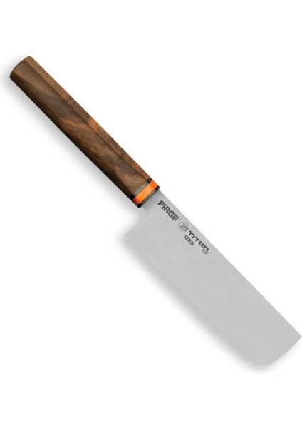 Buğz 12106 Titan East Dilimleme Nakiri Şef Bıçağı 16 cm - Ceviz Sap