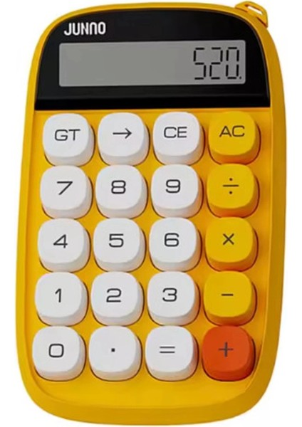 Buğz Sevimli Kare Tuşlu 10 Haneli Ldc Ekran Hesap Makinası Sarı