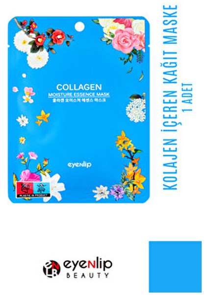 Kağıt Yüz Maskesi Kolajen İçerikli Canlandırıcı Etki 1 Adet Tüm Cilt Tipleri İçin modelleri