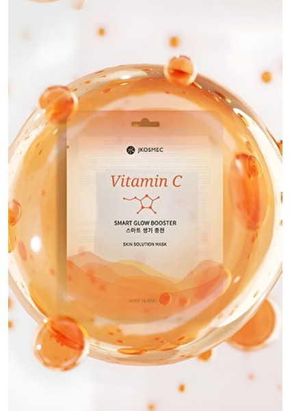 Kağıt Yüz Maskesi Vitamin C Özütü ile Cildin Parlaklığını Geri Kazandırır