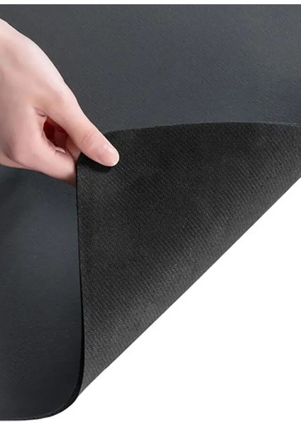 Mutfak Tezgah Üstü Bulaşık Kurutma Matı Tezgah Üstü Mikrofiber Bulaşıklık Su Emici Mat Siyah 35X50CM modelleri