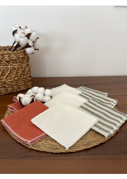 10'lu Müslin Bebek Ağız Mendili,ter Bezi %100 Pamuk 25X25 cm fiyatları