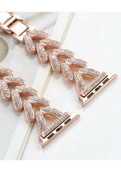 Apple Watch 38MM Node Taşlı Kordon - SIYAH-(5796) - I90H66N7-8A22VS indirimleri