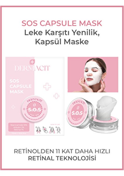 Sos Kapsül Yüz Maskesi Tüm Cilt Tipleri İçin Anti-Aging Etkili 1 Adet fiyatları
