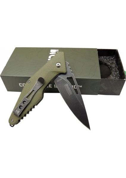 Crkt Dıvısıon 4415 Grn Kamp / Outdoor Çakı 21 cm - Yarı Otomatik, Kemerlikli, Kutulu fiyatları
