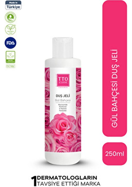 Clinic Duş Jeli Gül Tazeliği Aromaterapi Etkisiyle 250 ml Cilt Bakımı İçin