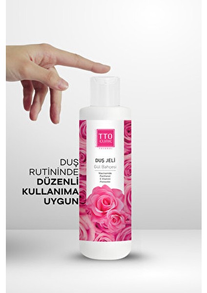 Clinic Duş Jeli Gül Tazeliği Aromaterapi Etkisiyle 250 ml Cilt Bakımı İçin