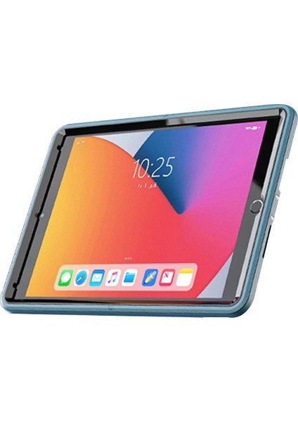 iPad 10.2 (7.nesil) Kılıf Hand Strap Tablet Kılıfı - TURKUAZ-(5796) - I98H88N8-7A62VS modelleri