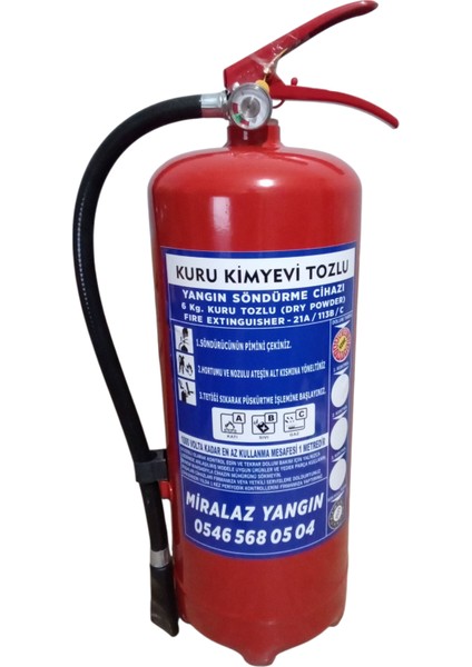 Sistaş Yangın Kuru Kimyevi Tozlu Yangın Söndürme Cihazı 6 kg fiyatları
