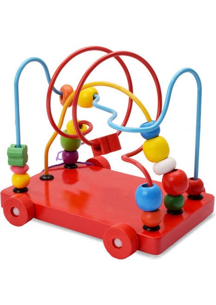 Ahşap Zeka Geliştirici Engel Oyun Seti Tekerlekli Sağlığa Zararsız Ahşap Eğitici Geliştirici Oyuncak