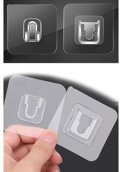 10LU Kendinden Yapışkanlı Iç Içe Geçmeli Askı Seti Tablo Modem Priz Vb Sabitleme Askı Seti 10 Adet indirimleri