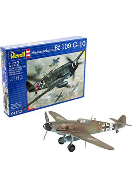 Messerschmitt Bf 109 G-10 Uçak Modeli 1/72 Ölçek Metal Gövde ile Detaylı Tasarım fiyatları
