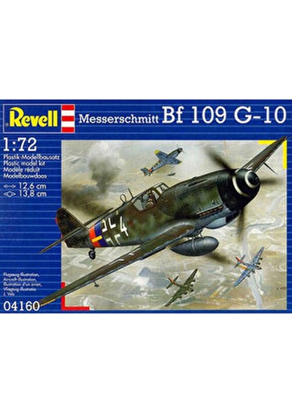 Messerschmitt Bf 109 G-10 Uçak Modeli 1/72 Ölçek Metal Gövde ile Detaylı Tasarım modelleri