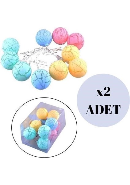 Dekoratif Minik 10 Toplu Ledli Dekoratif Dolama Renkli LED