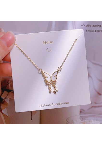 Yeni Avrupa ve Amerika Birleşik Devletleri Noel Serisi Kolye Kadın Basit Yeni Iş Tatil Elemanları Mikro-Kabuklu Yağ Damlası Kolye (Yurt Dışından)