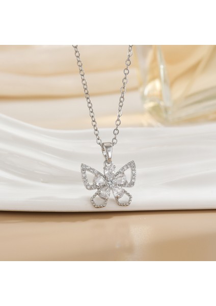 Yeni Titanyum Çelik Premium Niş Tasarım Kolye Duygusu Gelgit Modası Basit Mizaç Rengini Kaybetmez Köprücük Kemiği Zinciri (Yurt Dışından)