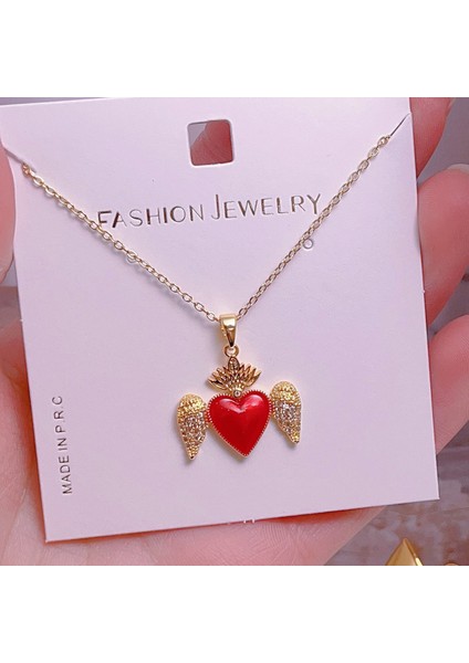 Yeni Avrupa ve Amerika Birleşik Devletleri Noel Serisi Kolye Kadın Basit Yeni Iş Tatil Elemanları Mikro-Kabuklu Yağ Damlası Kolye (Yurt Dışından)