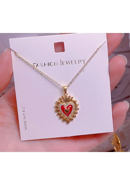 Yeni Avrupa ve Amerika Birleşik Devletleri Noel Serisi Kolye Kadın Basit Yeni Iş Tatil Elemanları Mikro-Kabuklu Yağ Damlası Kolye (Yurt Dışından)