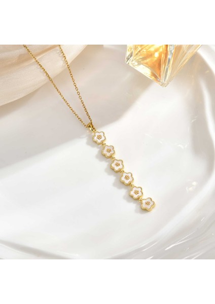 Yeni Kıdemli Işık Duygusu Lüks Titanyum Çelik Kolye Kadın Niş Tasarım Baharatlı Kız Inci Köprücük Kemiği Zinciri Moda Yüz Aksesuarları ile (Yurt Dışından)