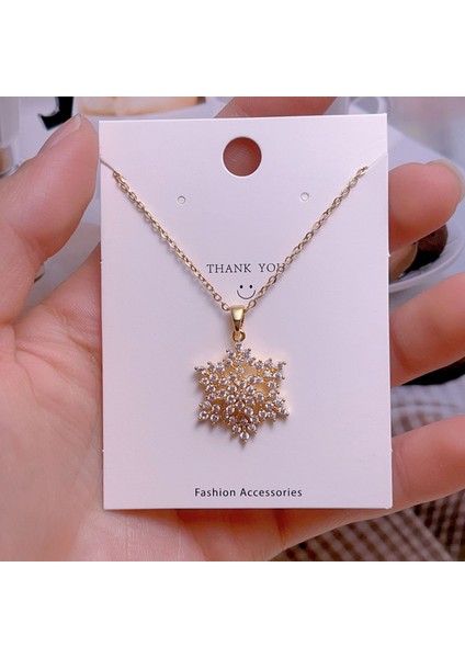 Yeni Titanyum Çelik Köprücük Kemiği Zinciri Dönen Kolye Kolye Kadın Yüz Aksesuarlı (Yurt Dışından)