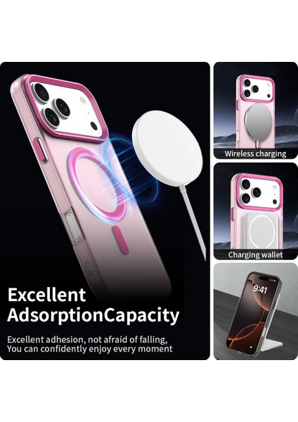 iPhone 17 Pro Max Için Telefon Kılıfı, Magsafe ile Uyumlu, Ince, Yarı Saydam, Mat, Darbeye Dayanıklı Koruyucu Kılıf, Kırmızı (Yurt Dışından) modelleri