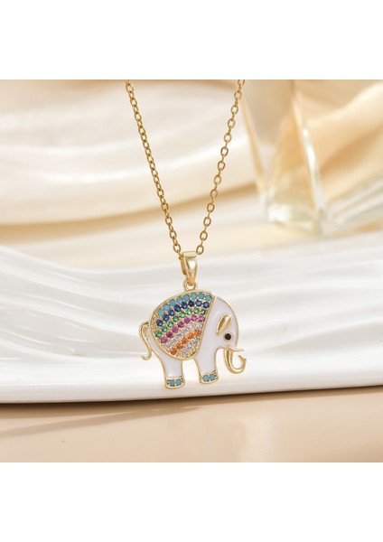 Yeni Kıdemli Işık Duygusu Lüks Mikro Set Zirkonya Bakır 18 Ayar Altın Kaplama Kolye Kolye Köprücük Kemiği Zinciri Takı ile Kadın Moda (Yurt Dışından)