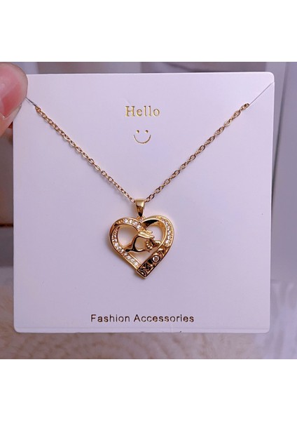 Yeni Kolye Kadın Moda Yüz Köprücük Kemiği Zinciri ile Kore Mizaç Kolye Kadın Diy Aksesuarları (Yurt Dışından)