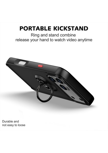 iPhone 17 Pro Max Için Mat Şeffaf Tpu Darbeye Dayanıklı Koruyucu Kılıf, Halka Tutucu ve Stand, Koyu Yeşil (Yurt Dışından) fırsatları