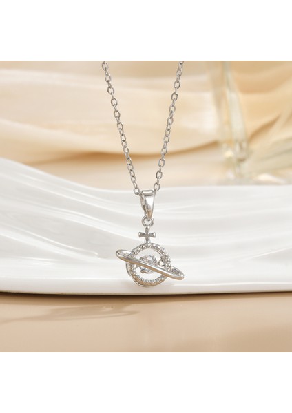 Yeni Kolye Kadın Moda Yüz Köprücük Kemiği Zinciri ile Kore Mizaç Kolye Kadın Diy Aksesuarları (Yurt Dışından)