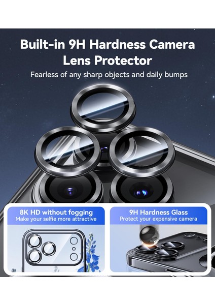 iPhone 17 Için Manyetik Şeffaf Kılıf, Magsafe ile Uyumlu, Kamera Korumalı Elektroliz Kaplama Telefon Kılıfı, Koyu Yeşil (Yurt Dışından) modelleri