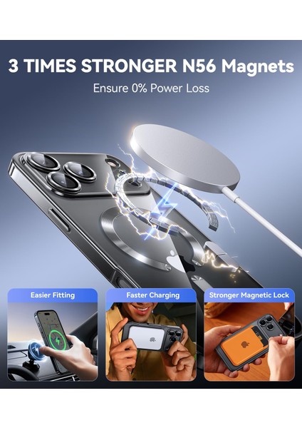 iPhone 17 Için Manyetik Şeffaf Kılıf, Magsafe ile Uyumlu, Kamera Korumalı Elektroliz Kaplama Telefon Kılıfı, Koyu Yeşil (Yurt Dışından) fırsatları