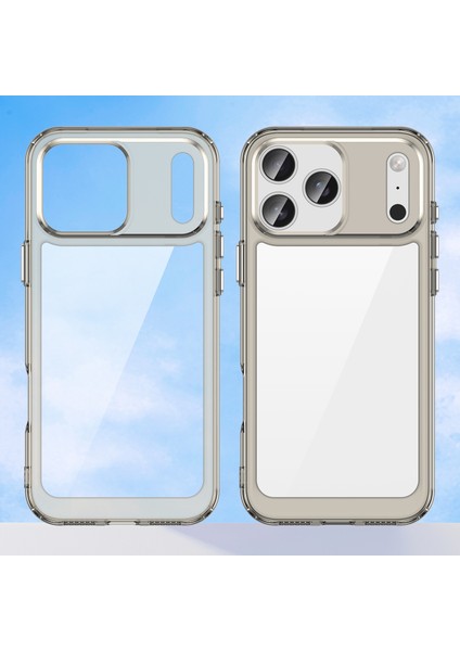 iPhone 17 Pro Max Için Koruyucu Kılıf, Şeffaf Arka, Darbeye Dayanıklı Tpu Silikon Tampon Kılıf, Gri (Yurt Dışından) modelleri