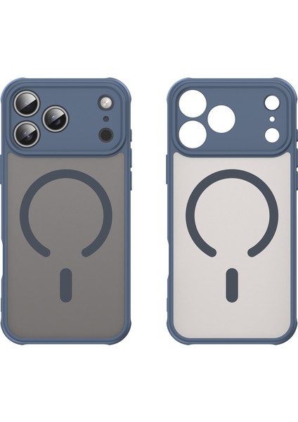 iPhone 17 Pro Max Için Manyetik Kılıf, Yarı Saydam Mat Arka, Kamera Korumalı Darbeye Dayanıklı Telefon Kılıfı, Mavi (Yurt Dışından) modelleri