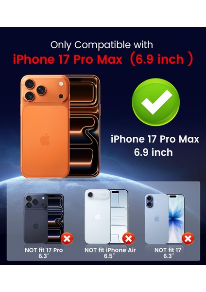 iPhone 17 Pro Max Için Manyetik Kılıf, Kamera Lens Korumalı Mat Silikon Telefon Kılıfı, Magsafe ile Uyumlu, Mor (Yurt Dışından) fırsatları