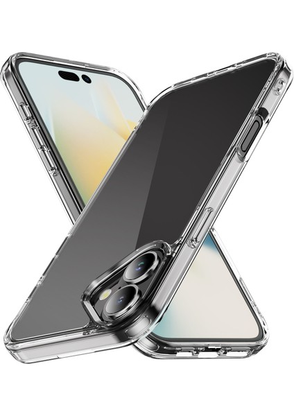 iPhone 17 Kılıfı, iPhone 17 Için Kristal Şeffaf Pc Sert Kabuk Tpu Tampon Köşe Kenar Darbeye Dayanıklı Koruyucu Kılıf (Yurt Dışından)