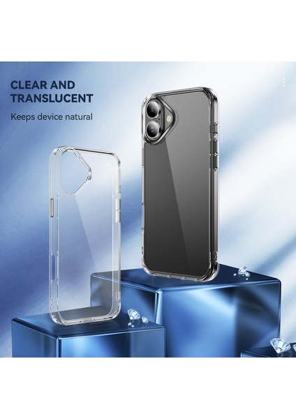 iPhone 17 Kılıfı, iPhone 17 Için Kristal Şeffaf Pc Sert Kabuk Tpu Tampon Köşe Kenar Darbeye Dayanıklı Koruyucu Kılıf (Yurt Dışından) modelleri
