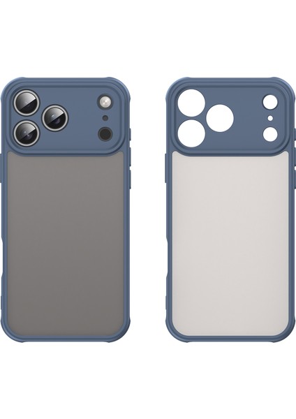iPhone 17 Pro Max Için Kamera Korumalı Mat Kılıf, Yarı Saydam Mat Arka Yüzey, Darbeye Dayanıklı Telefon Kılıfı, Mavi (Yurt Dışından) fiyatları