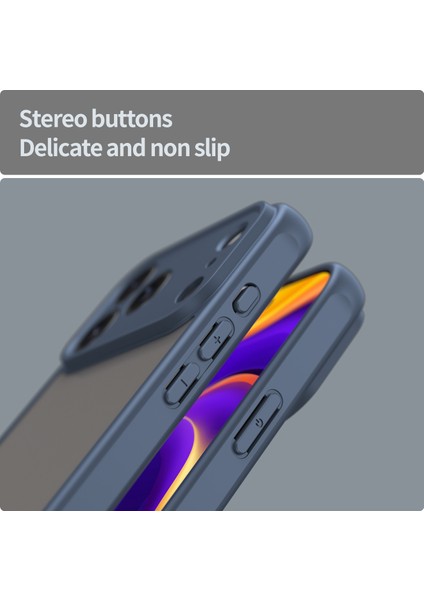 iPhone 17 Pro Max Için Kamera Korumalı Mat Kılıf, Yarı Saydam Mat Arka Yüzey, Darbeye Dayanıklı Telefon Kılıfı, Mavi (Yurt Dışından) indirimleri