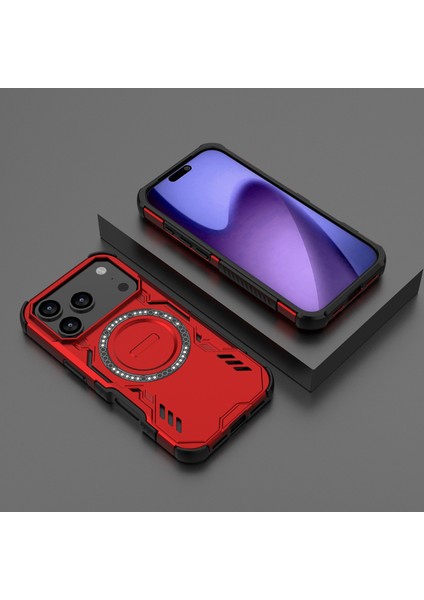 iPhone 17 Pro Için Manyetik Kılıf, Hibrit Pc Tpu Tampon, Darbeye Dayanıklı, Isı Dağıtma Delikli, Kırmızı Telefon Kılıfı (Yurt Dışından) fırsatları