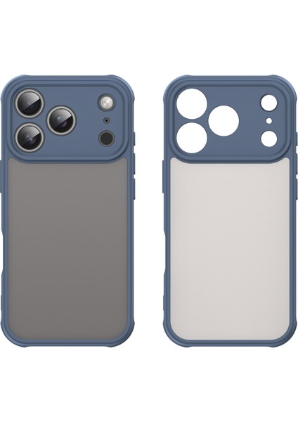 iPhone 17 Pro Için Kamera Korumalı Mat Kılıf, Yarı Saydam Mat Arka Yüzey, Darbeye Dayanıklı Telefon Kılıfı, Mavi (Yurt Dışından) modelleri