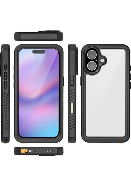 iPhone 17 Için Su Geçirmez Kılıf, 360 Derece Koruma, Dış Mekanda Her Yönüyle Koruma, IP68 Sertifikalı Tam Vücut Koruması, Su Altı Koruyucu Kılıf, Siyah (Yurt Dışından) fiyatları