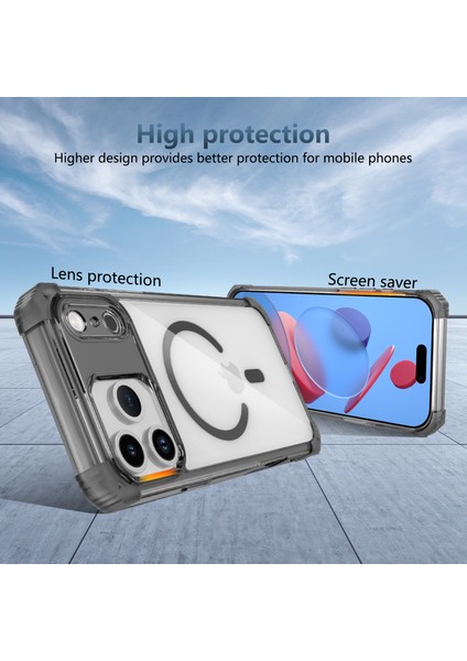iPhone 17 Pro Max Için Manyetik Kılıf, Magsafe Darbeye Dayanıklı Askeri Koruma Şeffaf Telefon Kılıfı Siyah (Yurt Dışından) indirimleri