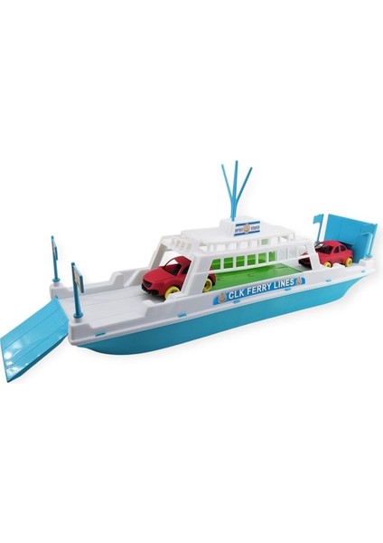 Feribot Araç Taşııyan Gemi 45 cm - Mavi (Lisinya)